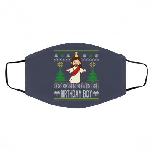 Jesus Birthday Boy Ugly Christmas face mask