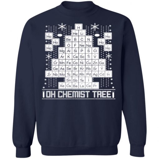 Oh Chemistry Tree Chemist Ugly Christmas Sweater