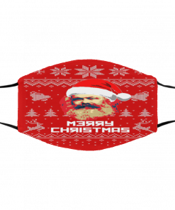 Karl Marx Merry UglyChristmas red face mask