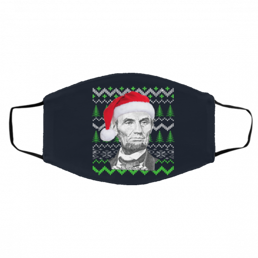 Abraham Lincoln Ugly Christmas face mask