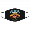 Joyful Merry Blessed Ugly Christmas Tree Bells face mask