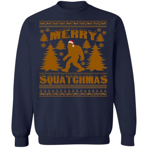 Merry Squatchmas Ugly Christmas Sweater