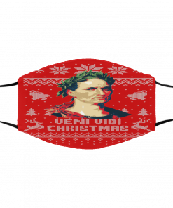 Julius Caesar Veni Vidi Ugly Christmas face mask