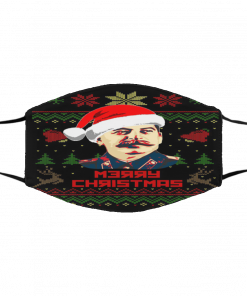 Joseph Stalin Merry Ugly Christmas face mask