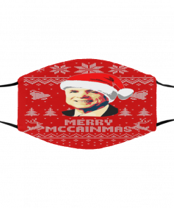 John McCain Merry McCainmas Ugly Christmas face mask