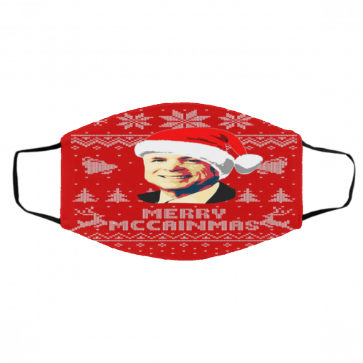 John McCain Merry McCainmas Ugly Christmas face mask