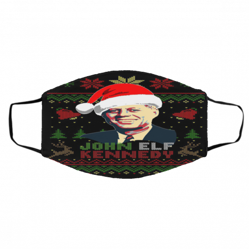 John Elf Kennedy Ugly Christmas face mask