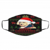 John Adams Merry Ugly Christmas face mask