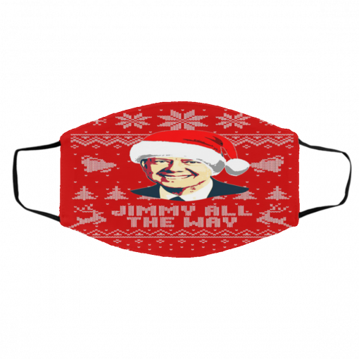 Jimmy Carter Jimmy All The Way Ugly Christmas face mask