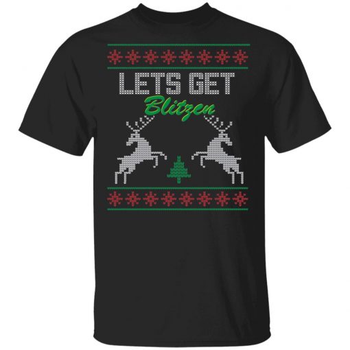 Lets Get Blitzen Ugly Christmas Sweater