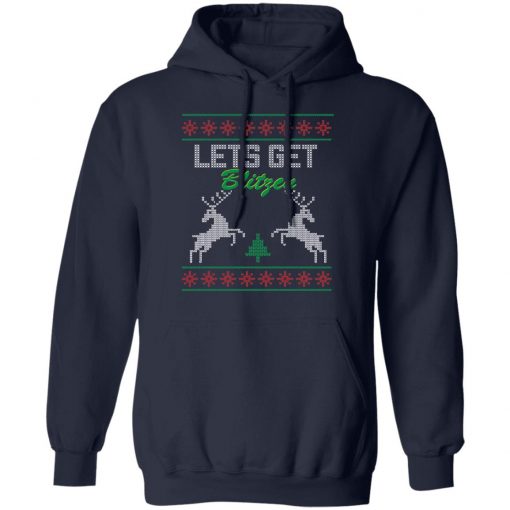 Lets Get Blitzen Ugly Christmas Sweater