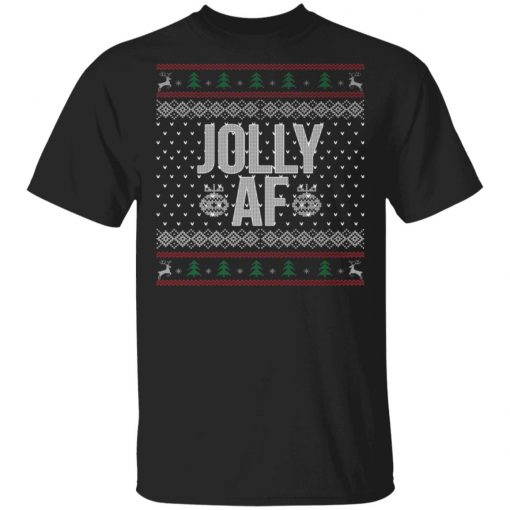 Jolly AF Ugly Christmas Sweater