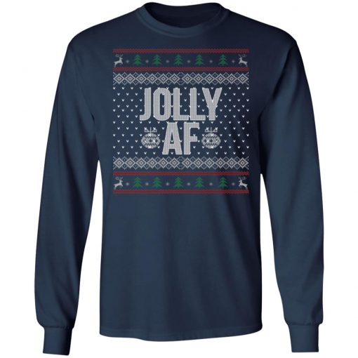 Jolly AF Ugly Christmas Sweater