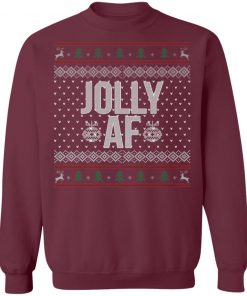 Jolly AF Ugly Christmas Sweater