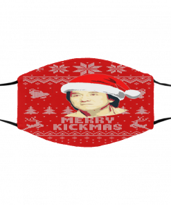 Jackie Chan Merry Kickmas Ugyl Christmas face mask