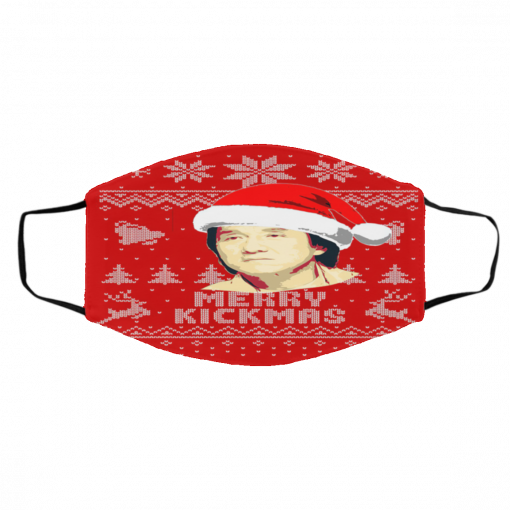 Jackie Chan Merry Kickmas Ugyl Christmas face mask