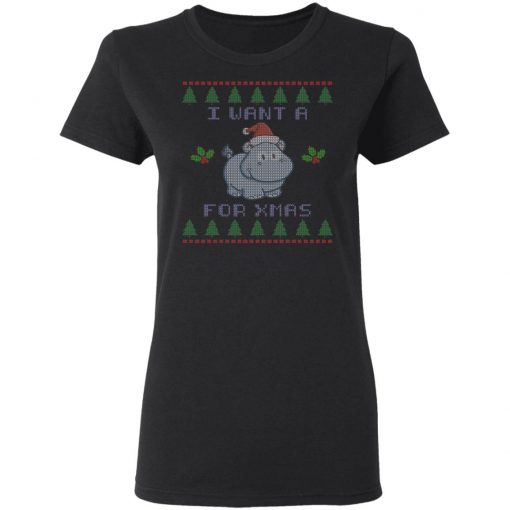 I Want A Hippopotamus For Christmas Ugly Christmas Sweater