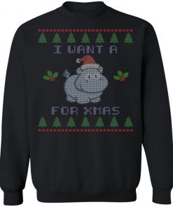 I Want A Hippopotamus For Christmas Ugly Christmas Sweater