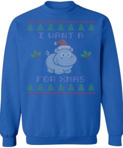 I Want A Hippopotamus For Christmas Ugly Christmas Sweater