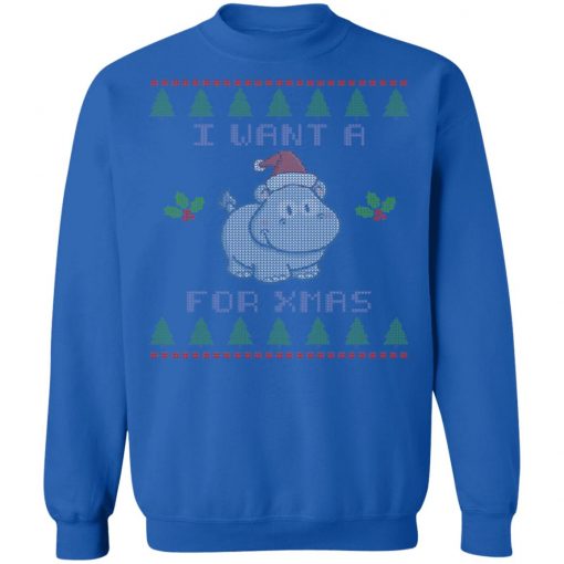 I Want A Hippopotamus For Christmas Ugly Christmas Sweater