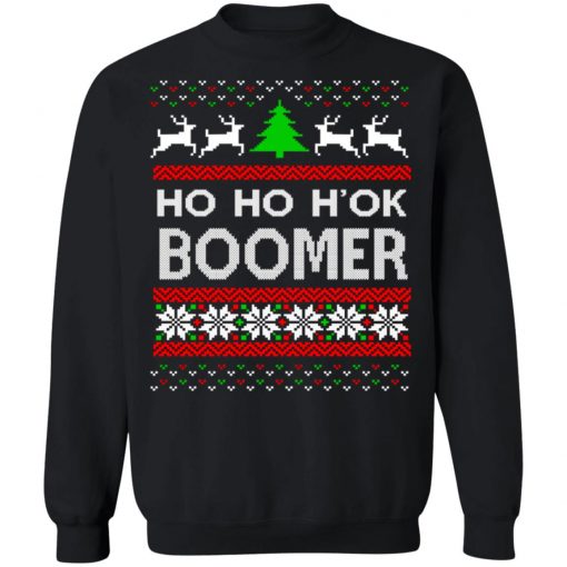 Ho Ho H'ok Boomer Ugly Christmas Sweatshirt