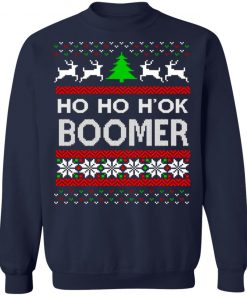 Ho Ho H'ok Boomer Ugly Christmas Sweatshirt