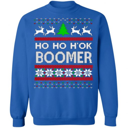 Ho Ho H'ok Boomer Ugly Christmas Sweatshirt