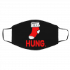 Hung Funny Ugly Christmas Stocking Pun face mask