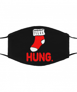 Hung Funny Ugly Christmas Stocking Pun face mask