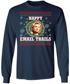 Hillary Happy Email Trails Ugly Christmas Sweater