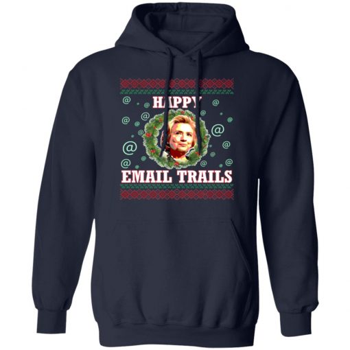 Hillary Happy Email Trails Ugly Christmas Sweater