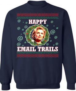 Hillary Happy Email Trails Ugly Christmas Sweater