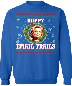 Hillary Happy Email Trails Ugly Christmas Sweater