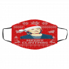 Hillary Clinton Merry Clintmas Ugly Christmas face mask