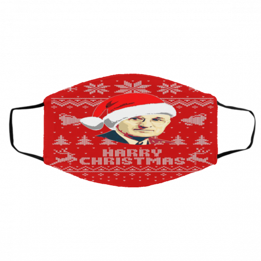 Harry S Truman Harry Ugly Christmas face mask