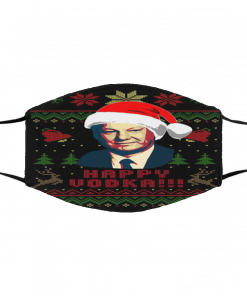 Happy Russia Vladimir Putin Ugly Christmas face mask