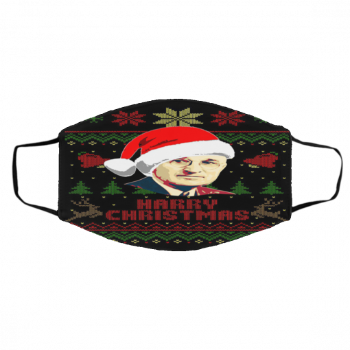 Harry Ugly Christmas Harry S Truman face mask