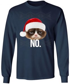 Funny Cat NO Meme Ugly Christmas Sweater