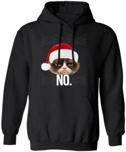 Funny Cat NO Meme Ugly Christmas Sweater