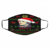 Happy Alexander Hamilton Ugly Christmas face mask