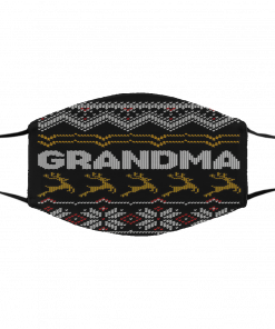 Grandma Ugly Christmas face mask