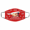 George W Bush Merry Bushmas Ugly Christmas face mask