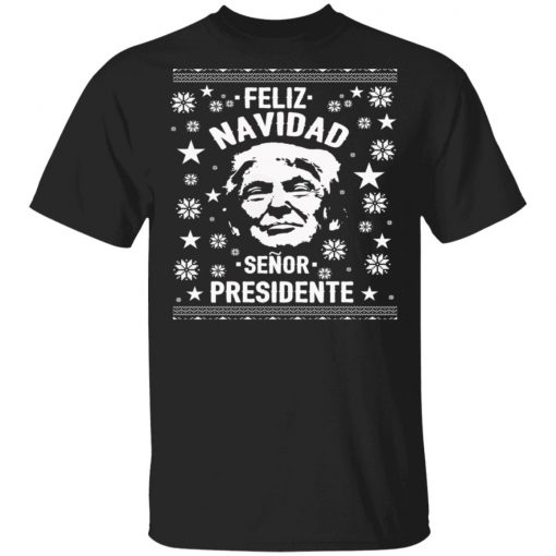 Feliz Navidad Senor President Donald Trump Ugly Christmas Sweater