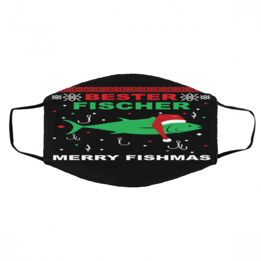 Fischer Merry Fisherman Ugly Christmas face mask