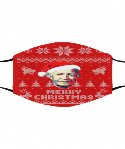 Eisenhower Merry Ugly Christmas face mask