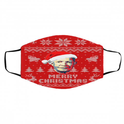 Eisenhower Merry Ugly Christmas face mask