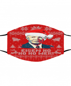 Eisenhower Ho Ho Ho Ugly Christmas face mask