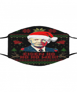 Eisenhower HO HO HO Ugly Christmas black face mask