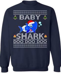 Baby Shark Doo Doo Cute Ugly Christmas Sweater