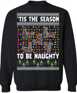 Tis The Season To Be Naughty Ugly Christmas Sweater